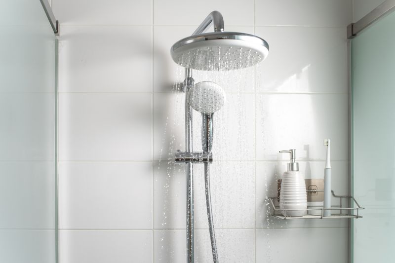 Glass Shower with Rainfall Head